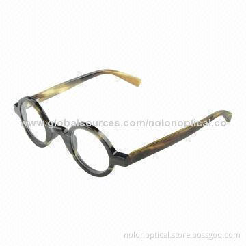 High-end Black Stripe Buffalo Eyeglasses Frame for Women and Men, OEM/ODM Orders Welcomed